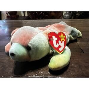 1999 SAMMY Vintage Ty Beanie Baby - SAMMY the Tie Dyed Bear 8.5” NMWT Tie-Dye
